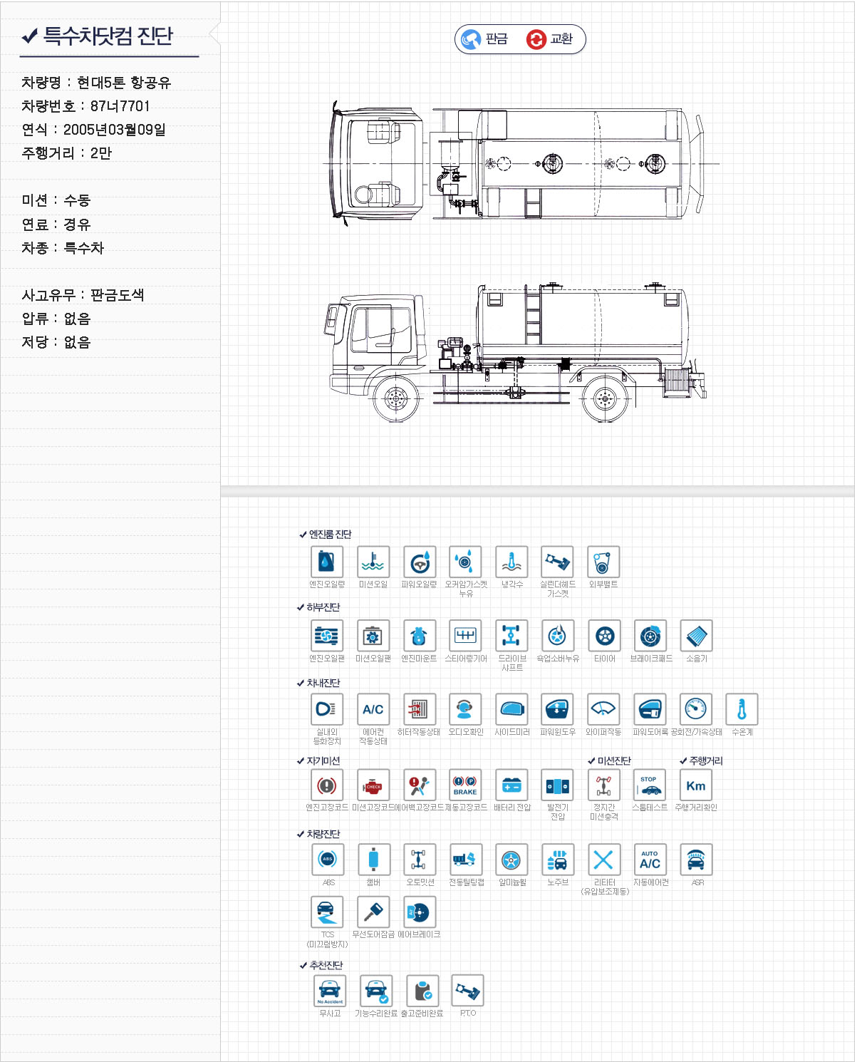 [현대] 5톤 항공기 급유차 상세 이미지